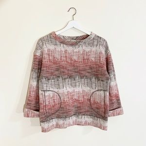ANTHROPOLOGIE Postmark Poncho Mockneck Sweater